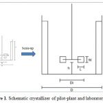 Figure 1. Schematic crystallizer of pilot-plant and laboratory scale